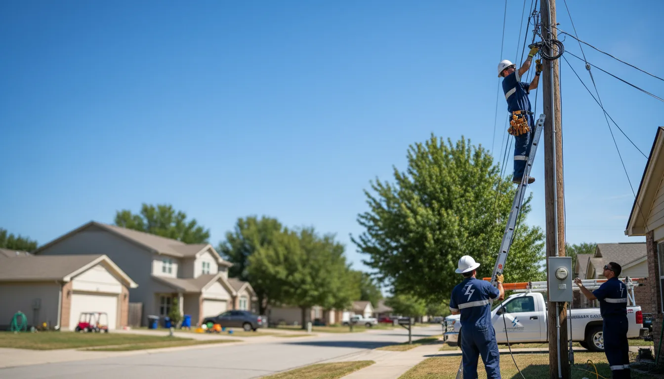 Residential electrician providing installation services in Darfur, MN